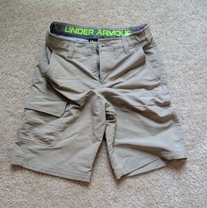 Under Armour Boys Khaki Cargo Shorts